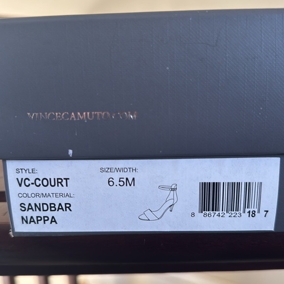 Vince Camuto Court light pink open toe ankle strap, heels, stilettos sandals 6.5 - Picture 15 of 15